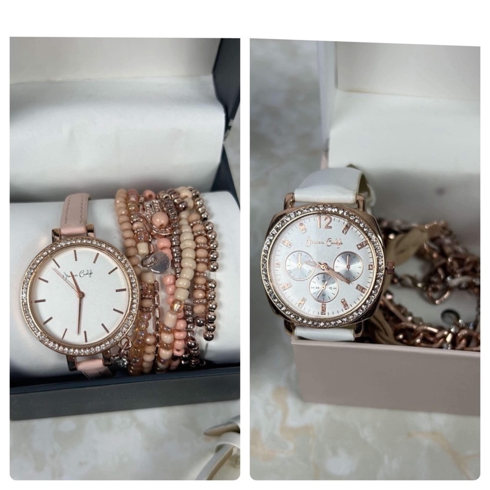 Jessica Carlyle Women’s bracelet Watch (2 sets)